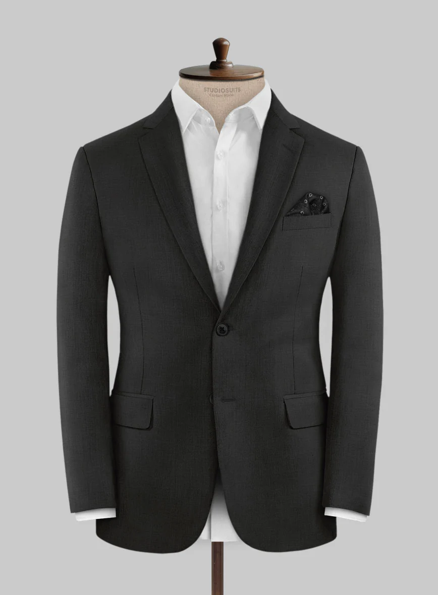 Marco Stretch Deep Gray Wool Jacket