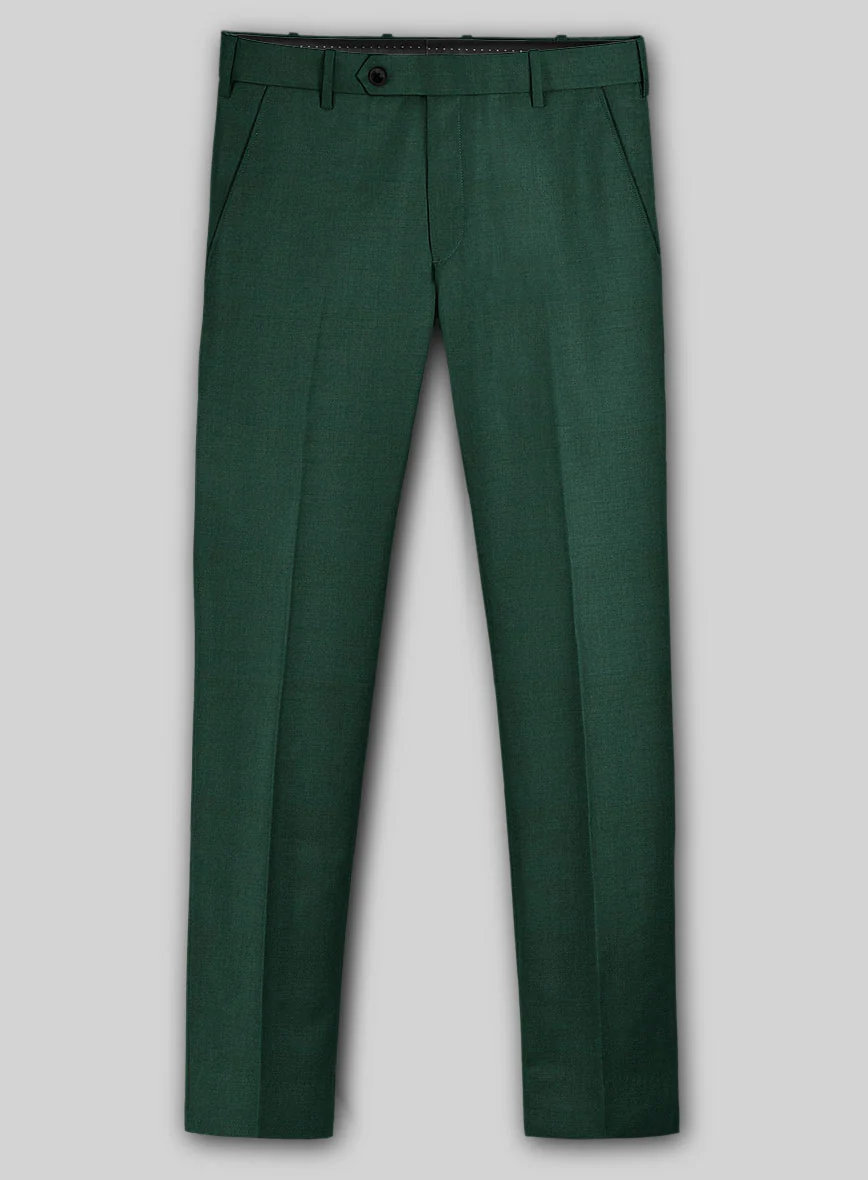 Marco Stretch Emerald Green Wool Suit - Image 6