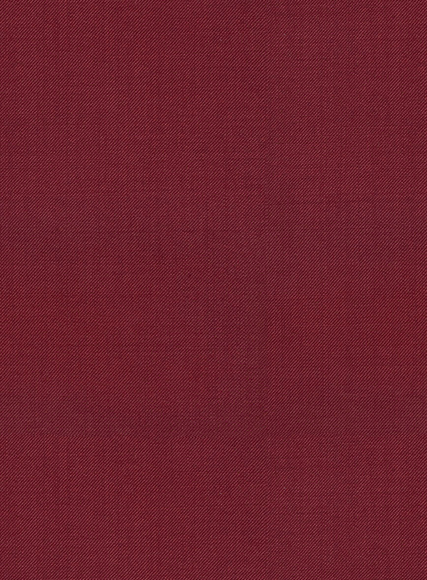 Marco Stretch Maroon Wool Suit - Image 7