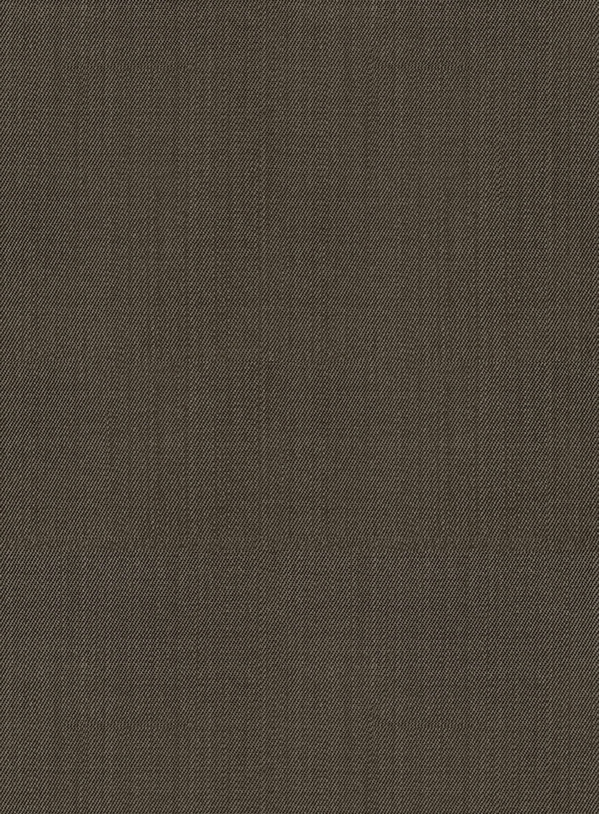 Marco Stretch Mud Brown Wool Suit - Image 7