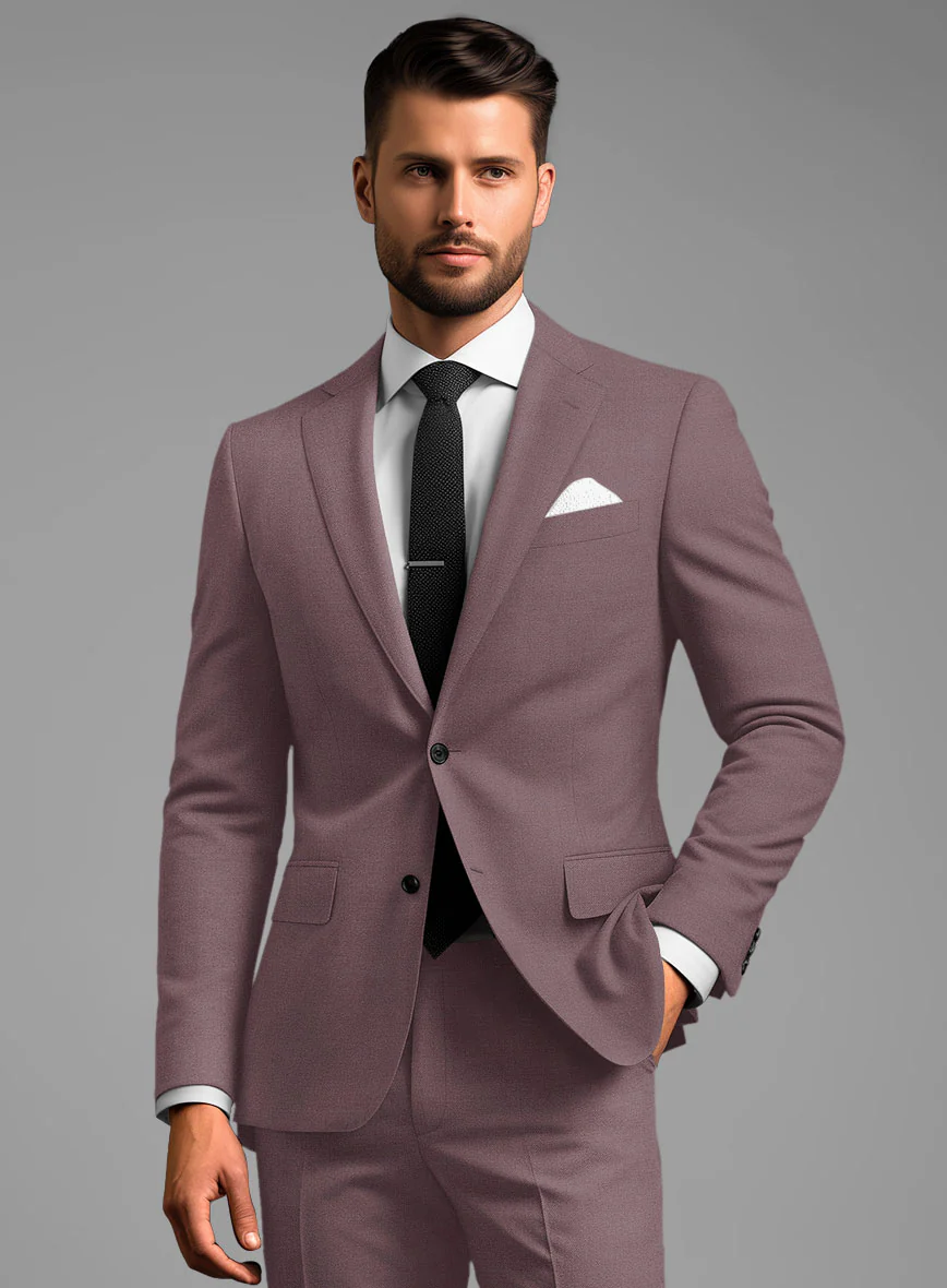 Marco Stretch Mystic Mauve Wool Jacket - Image 2