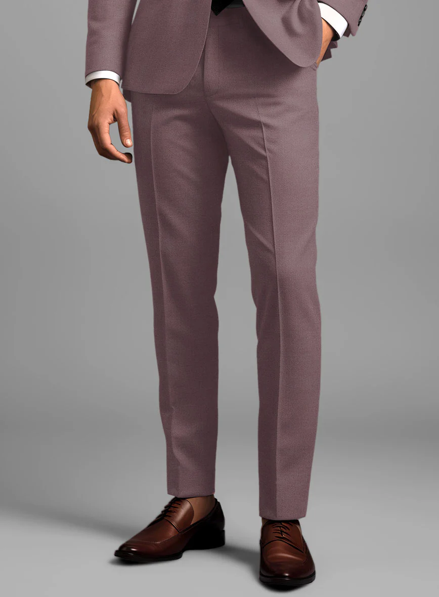 Marco Stretch Mystic Mauve Wool Pants - Image 2