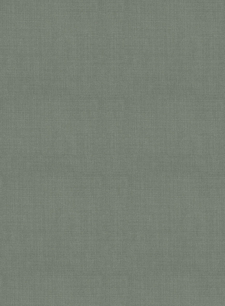 Marco Stretch Oak Green Wool Pants - Image 3