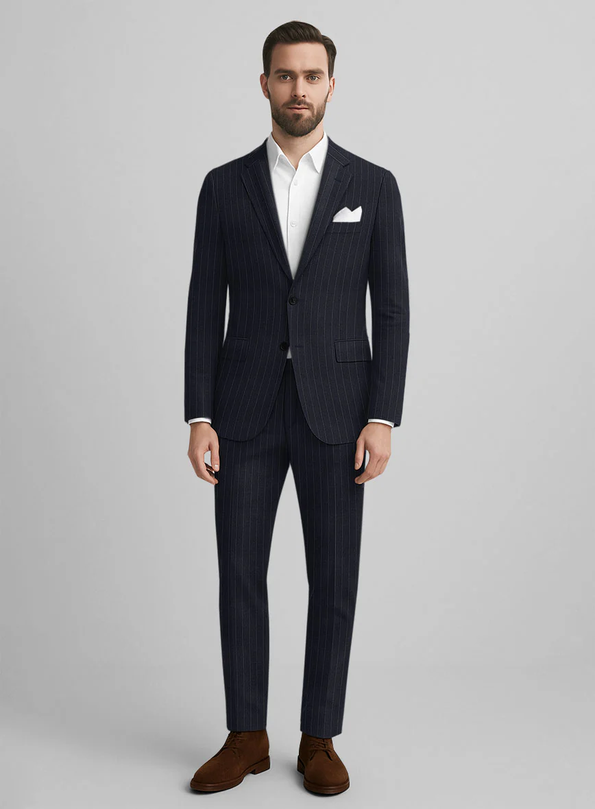 Marco Stretch Orencio Pinstripe Wool Suit