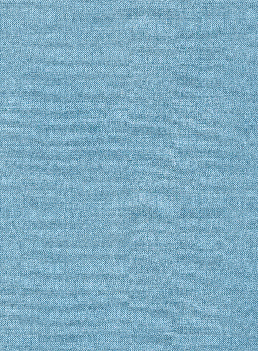 Marco Stretch Pastel Blue Wool Jacket - Image 3