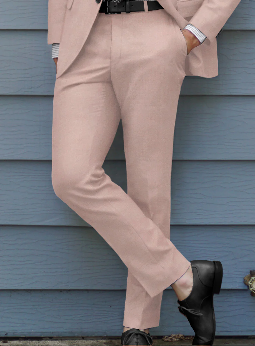 Marco Stretch Pink Wool Pants - Image 2