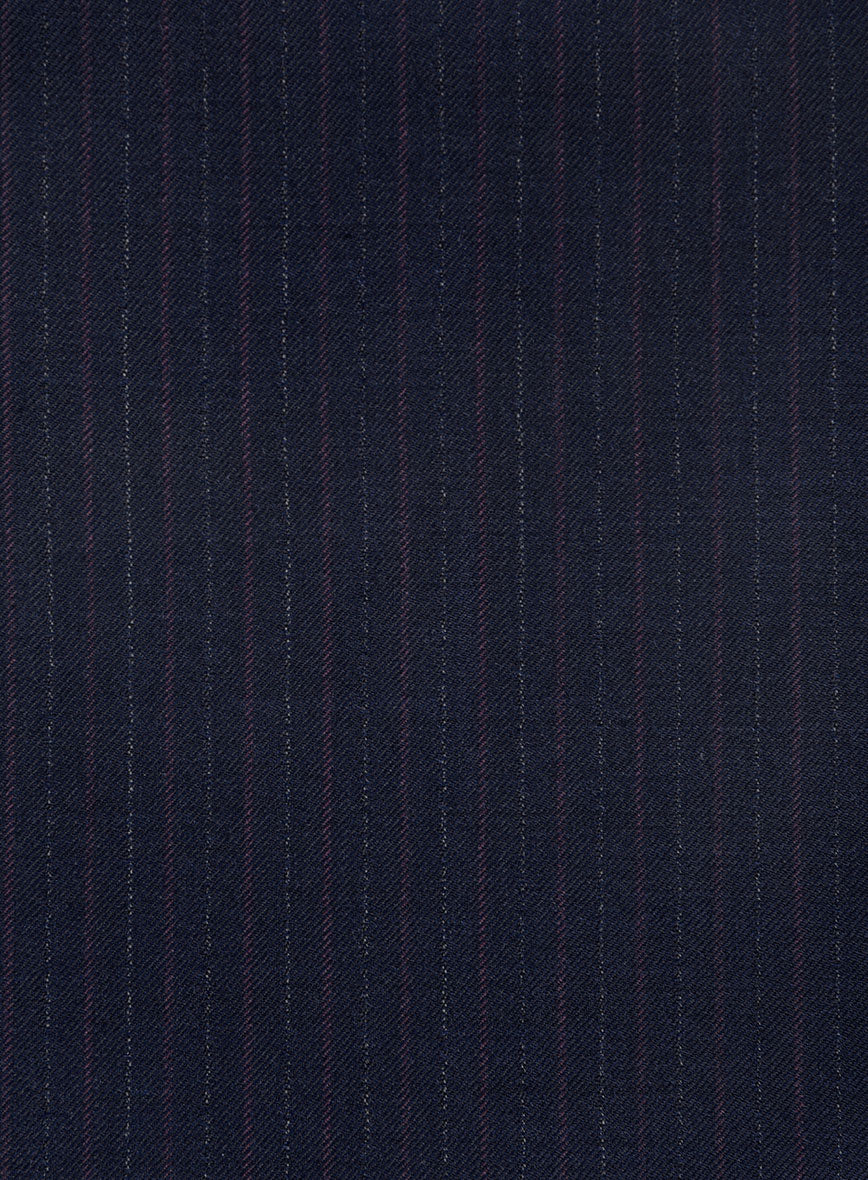 Marco Stretch Rivetti Stripe Wool Jacket - Image 3