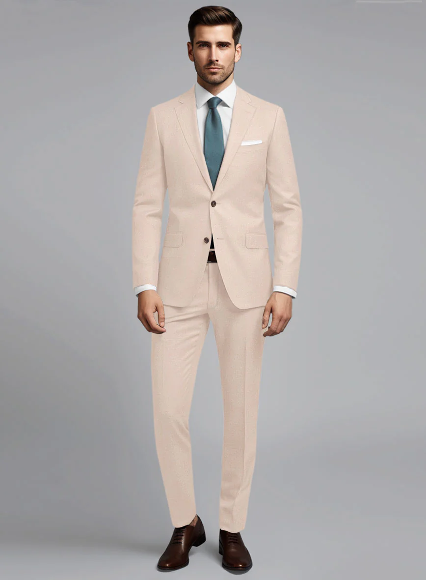 Marco Stretch Rose Gold Suit - Image 2