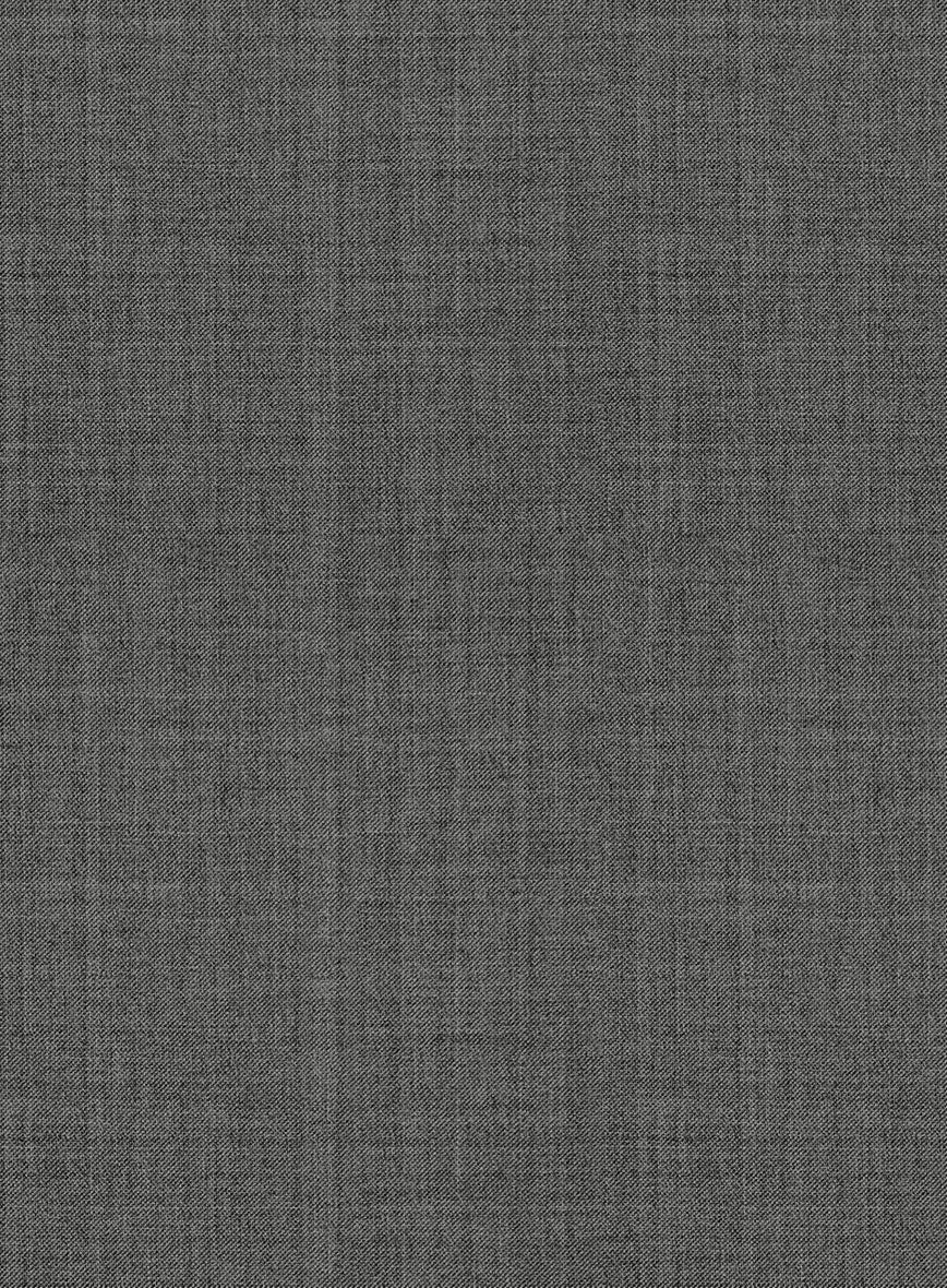 Marco Stretch Worsted Gray Wool Pants - Image 3