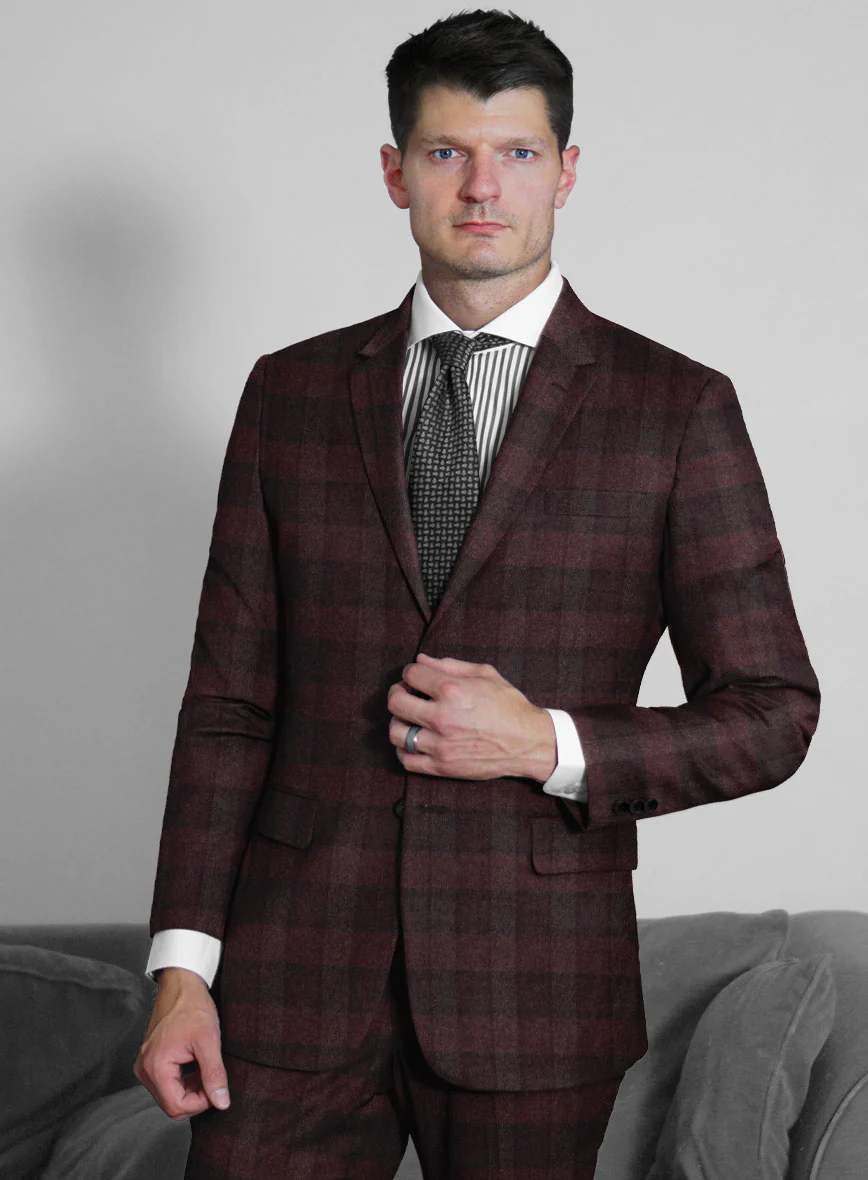 Maroon Arturo Cashmere Jacket - Image 2