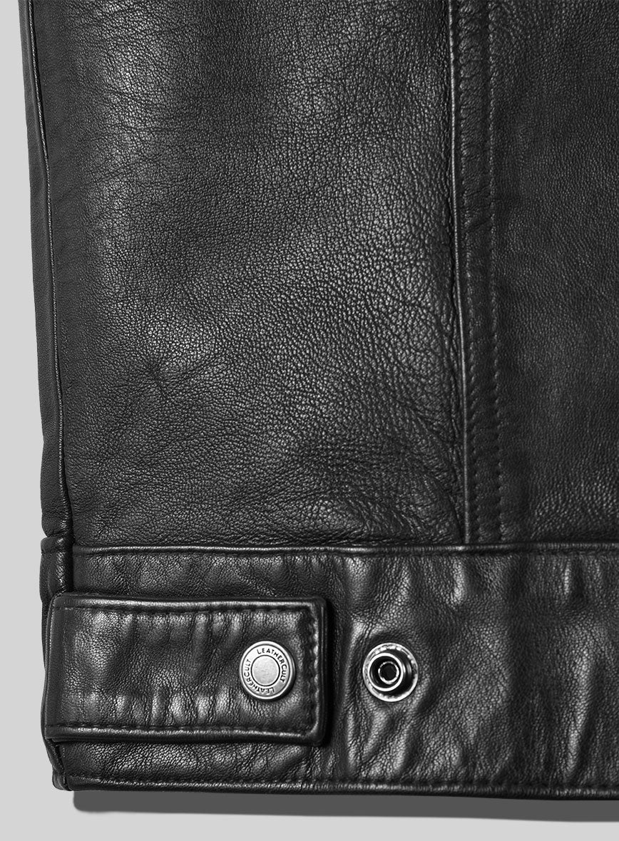 Maverick Trucker Leather Jacket - Image 3