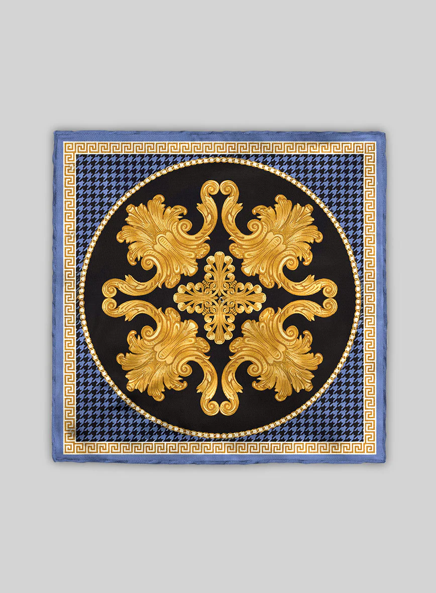 Medallion Silk Pocket Square - Image 3