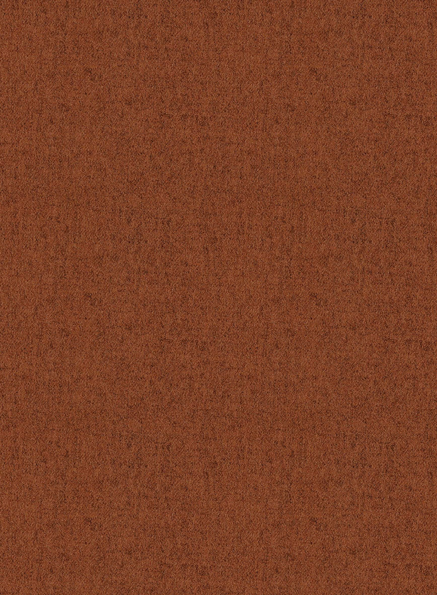 Melange Rust Tweed Overcoat - Image 4
