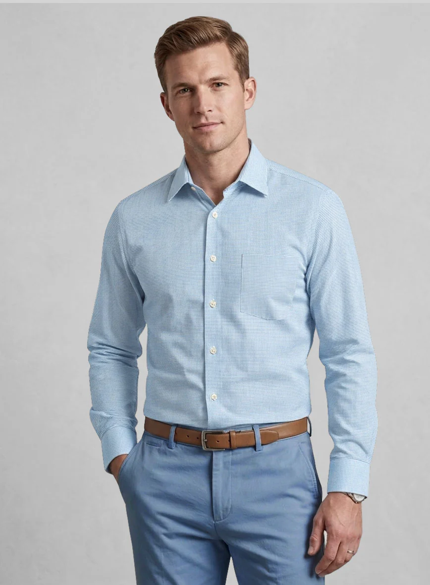 Micro Crest Cotton Shirt