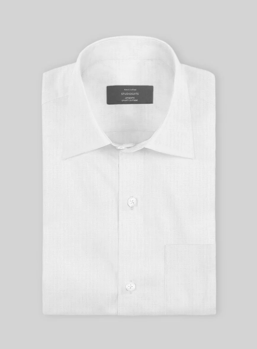 Moonlight Herringbone Cotton Shirt