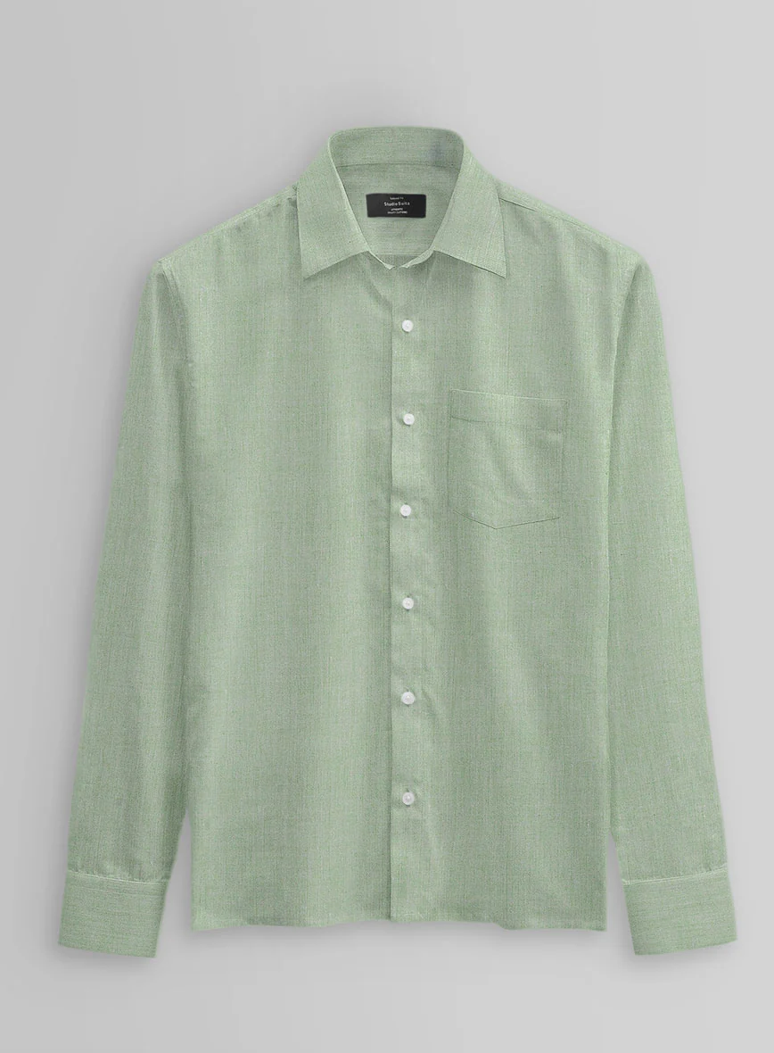 Moss Weave Cotton Shirt - Image 3