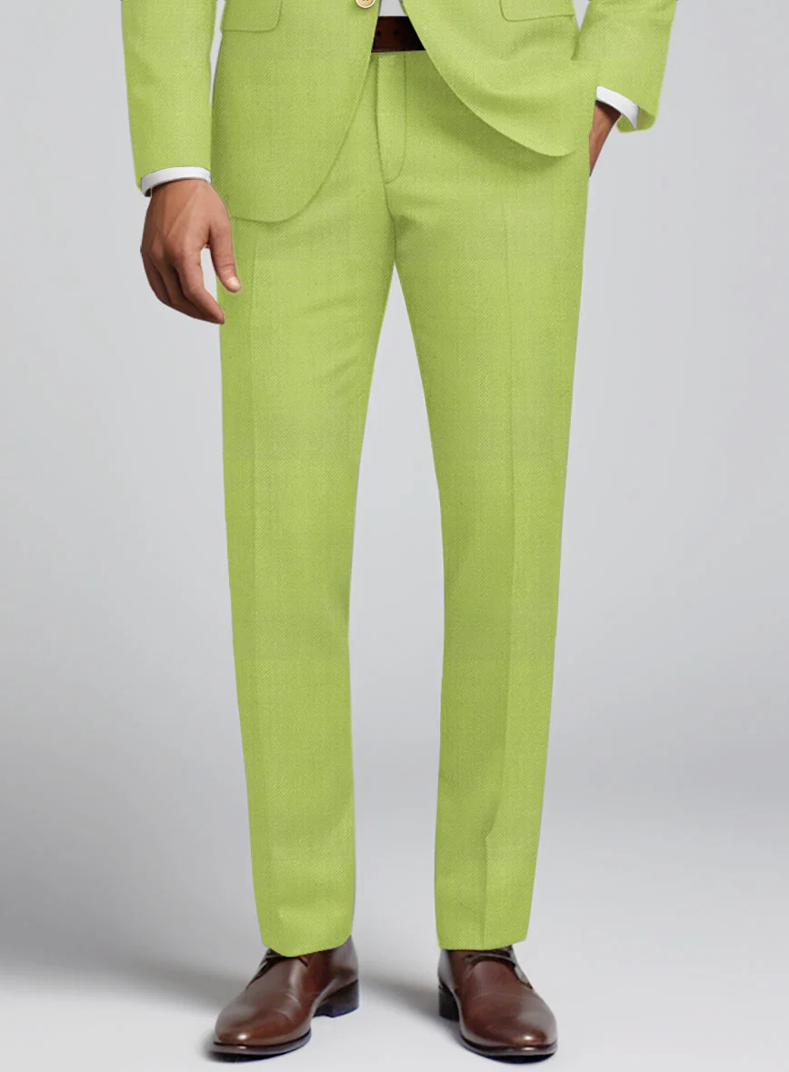 Muted Neon Green Pants - Image 2