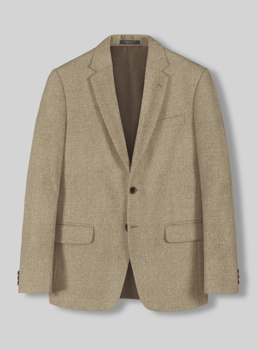 Naples Barista Beige Tweed Suit - Image 3