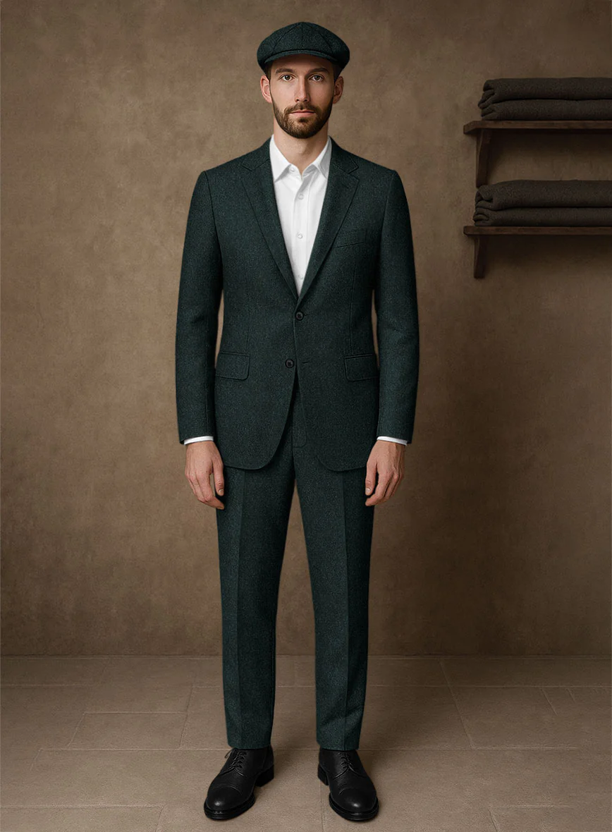 Naples Bello Green Tweed Suit