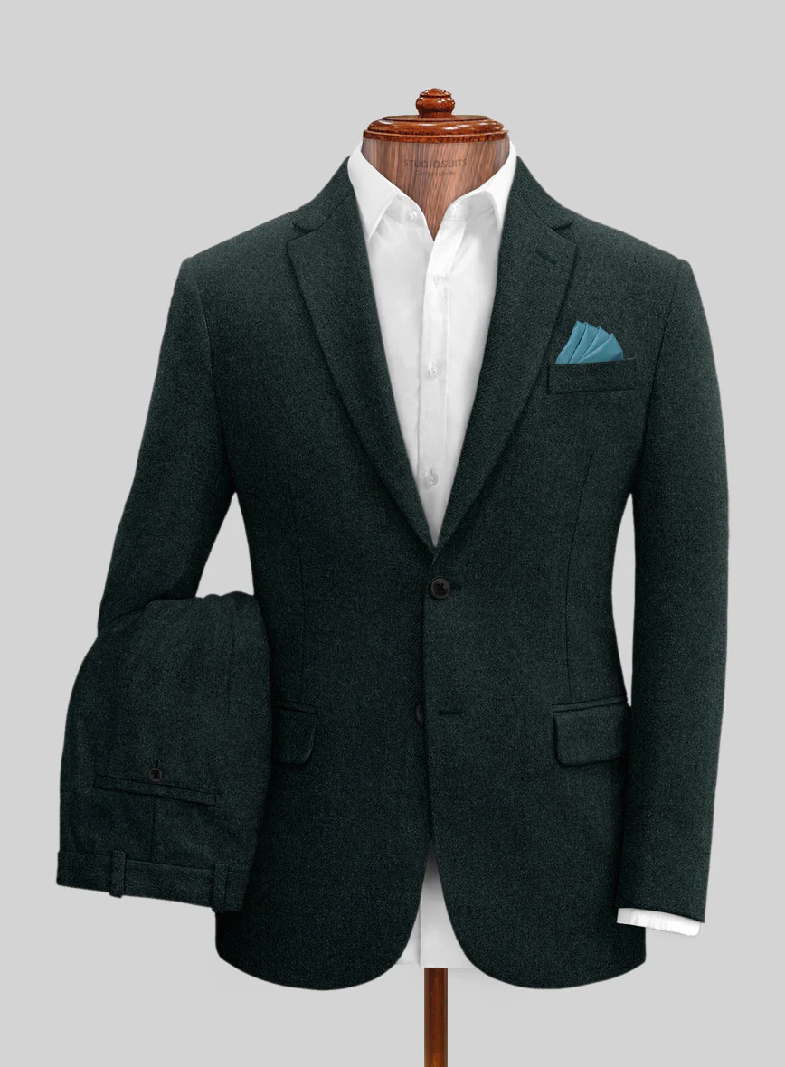 Naples Bello Green Tweed Suit - Image 2