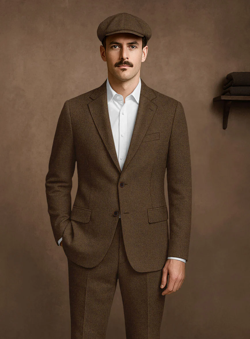Naples Caffe Brown Tweed Jacket - Image 3