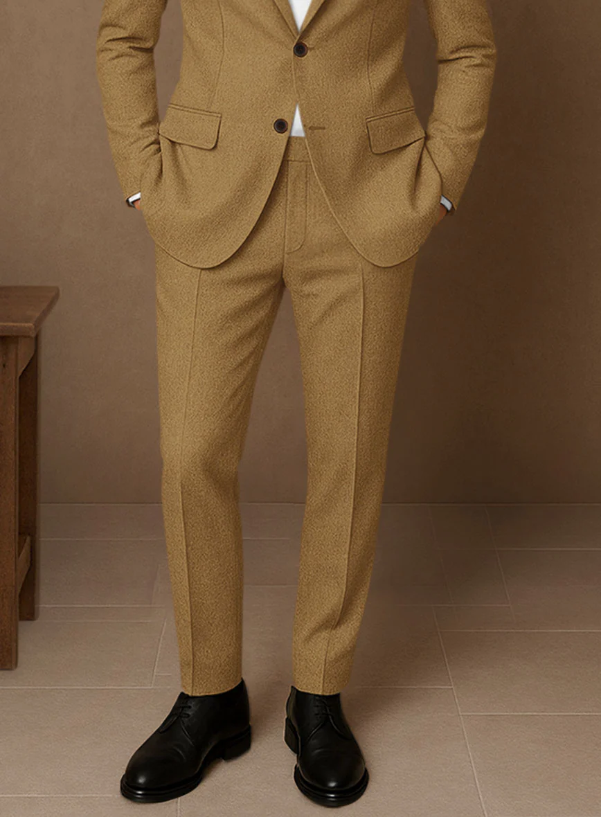 Naples Camel Tweed Pants - Image 2