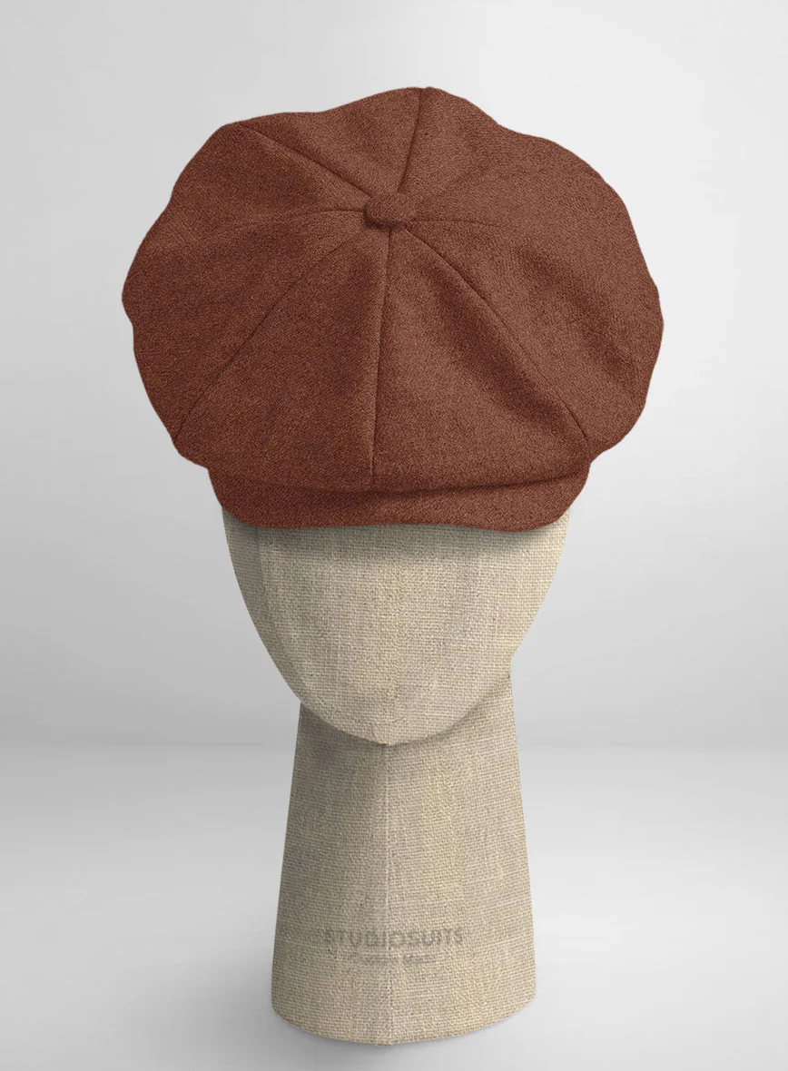 Naples Chestnut Tweed Newsboy Cap