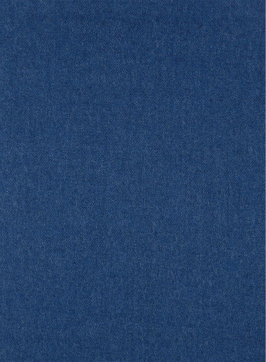 Naples Cobalt Blue Tweed Pea Coat - Image 3