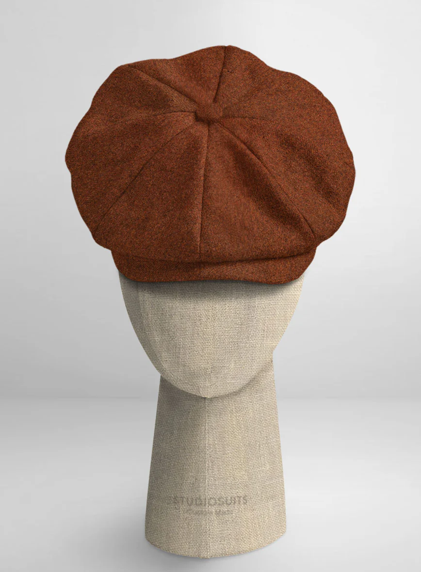 Naples Cosmic Tan Tweed Newsboy Cap