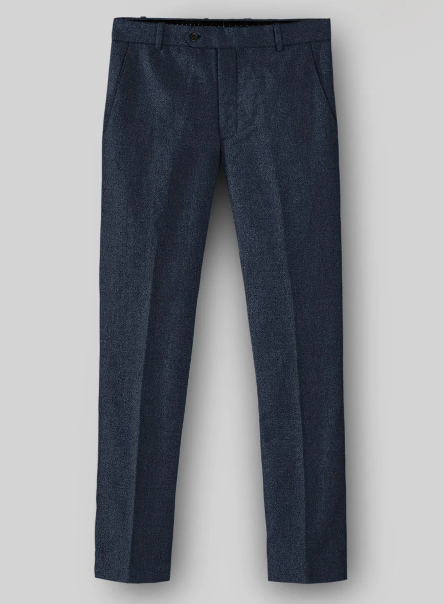 Naples Dark Indigo Tweed Pants