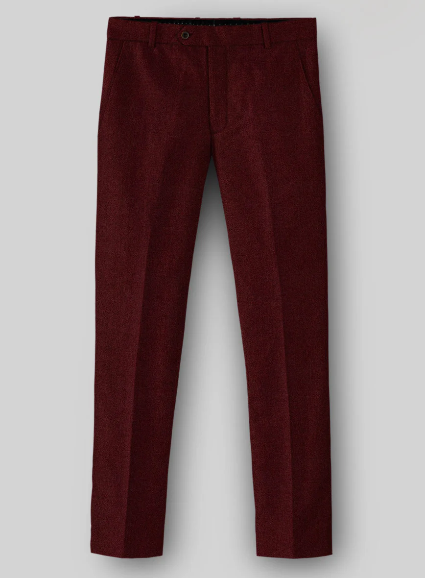 Naples Dark Scarlet Tweed Suit - Image 5