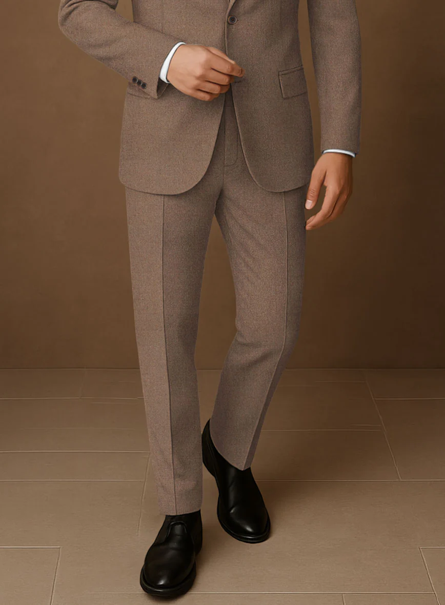 Naples Dolce Brown Tweed Suit - Image 5