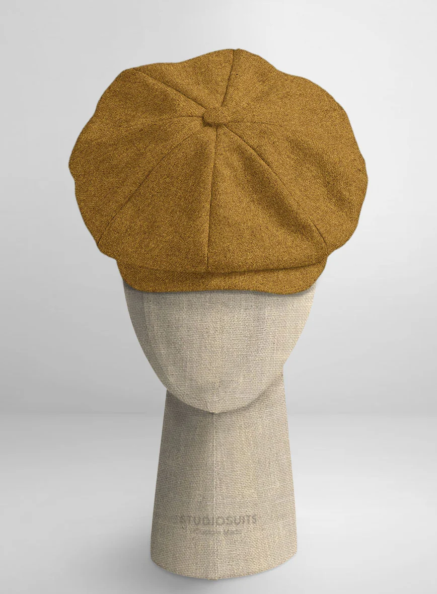 Naples English Mustard Tweed Newsboy Cap