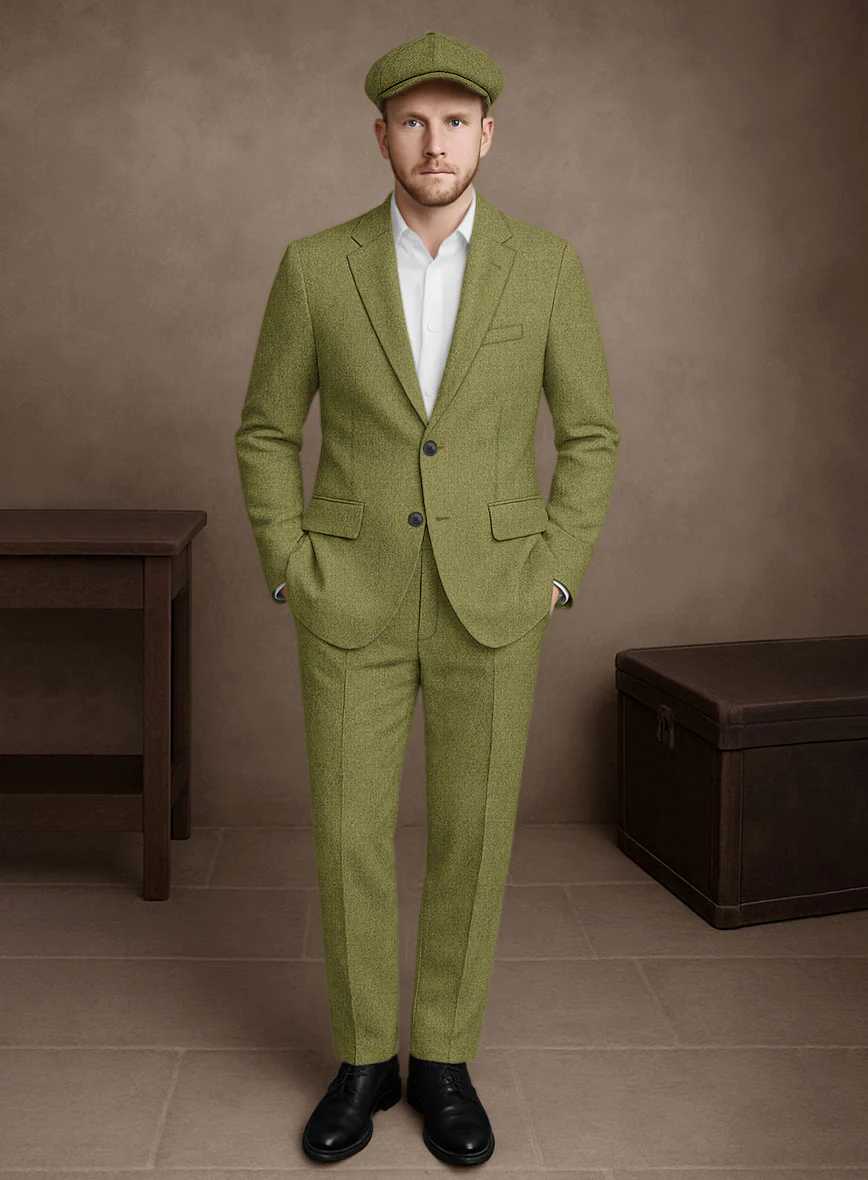 Naples Festa Green Tweed Suit