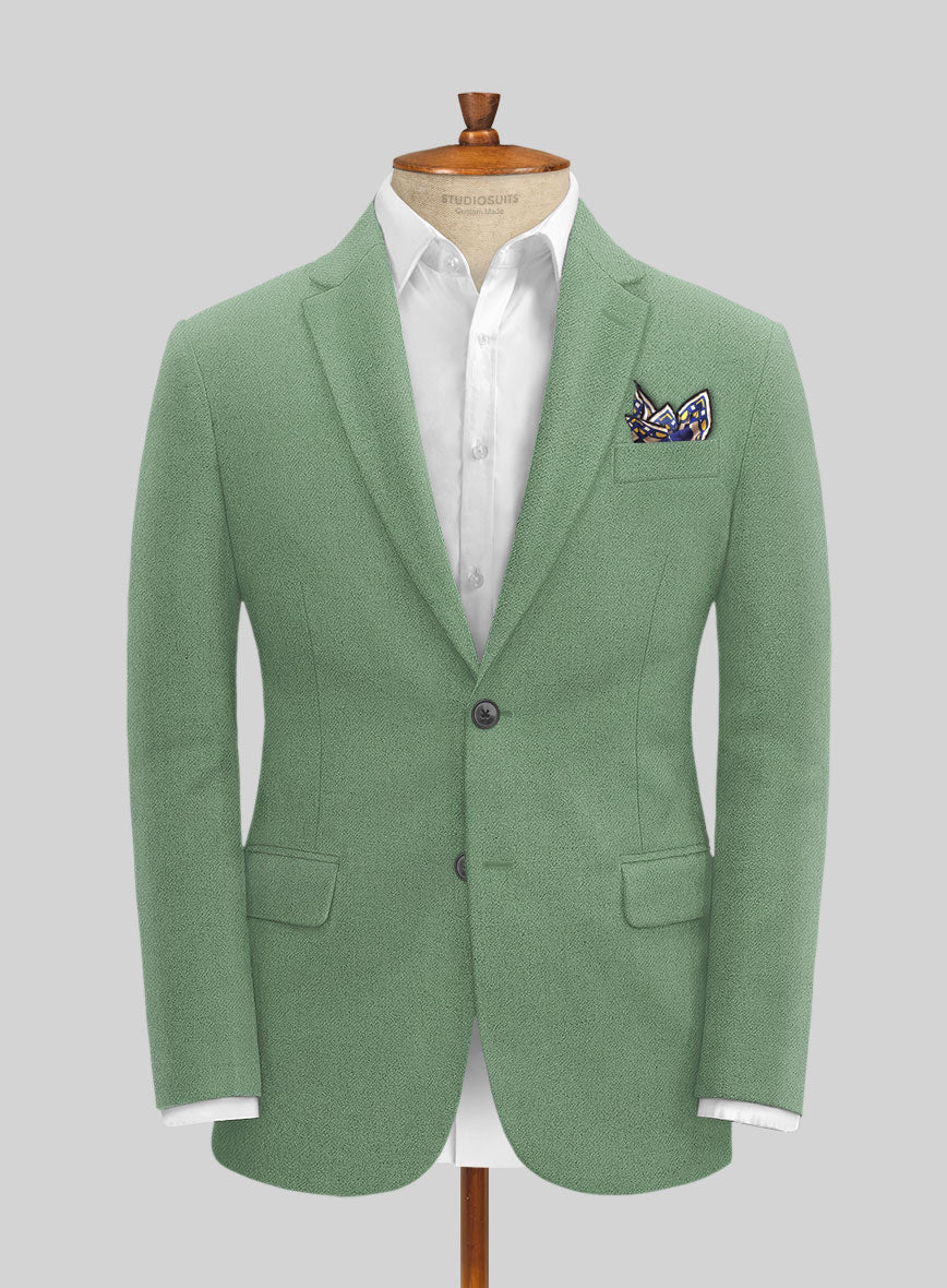 Naples Gabbana Green Tweed Suit - Image 3
