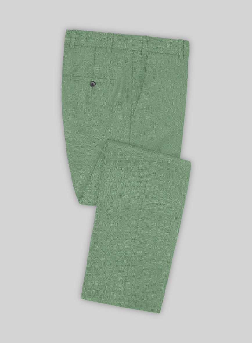 Naples Gabbana Green Tweed Suit - Image 5