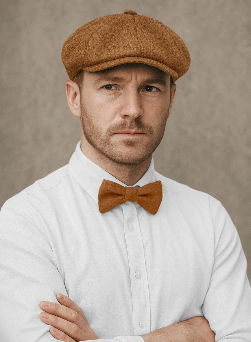 Naples Gold Castle Tweed Newsboy Cap - Image 2