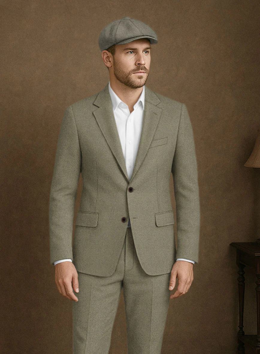 Naples Greige Tweed Jacket - Image 2