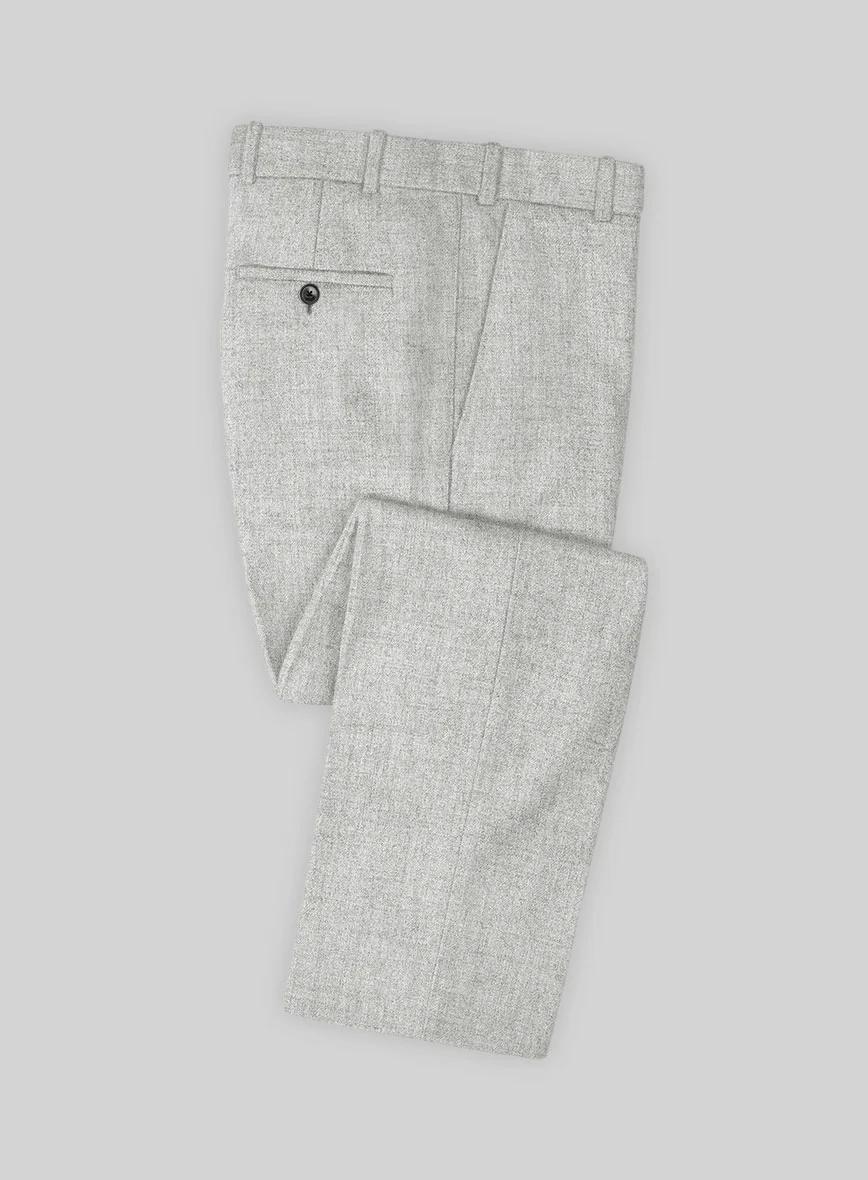 Naples Ice Gray Tweed Pants - Image 3