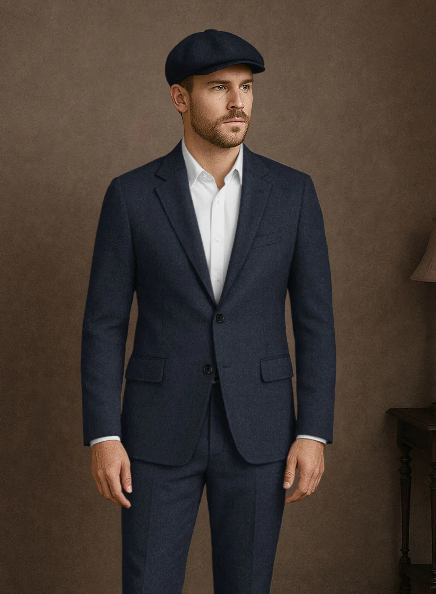 Naples Jet Blue Tweed Jacket - Image 3
