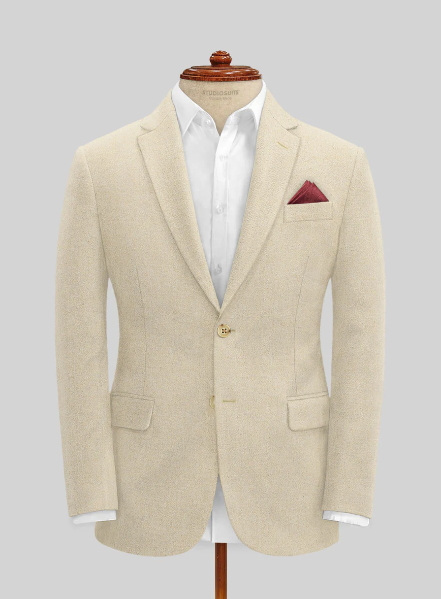 Naples Latte Tweed Jacket - Image 3
