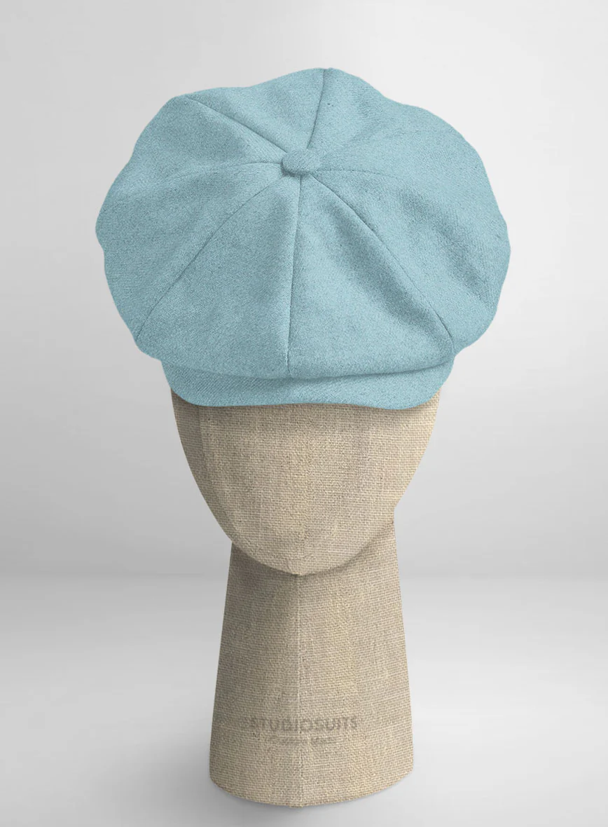 Naples Light Blue Tweed Newsboy Cap