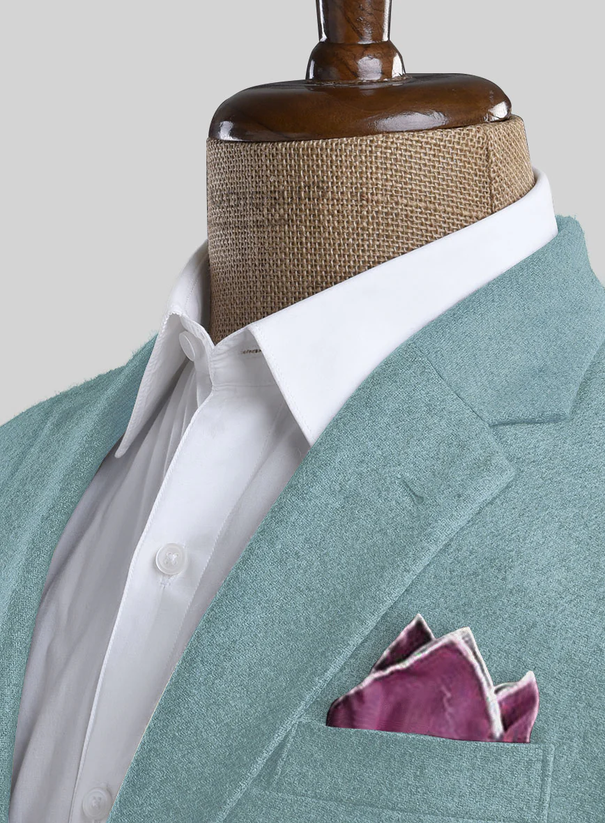 Naples Light Blue Tweed Suit - Image 5