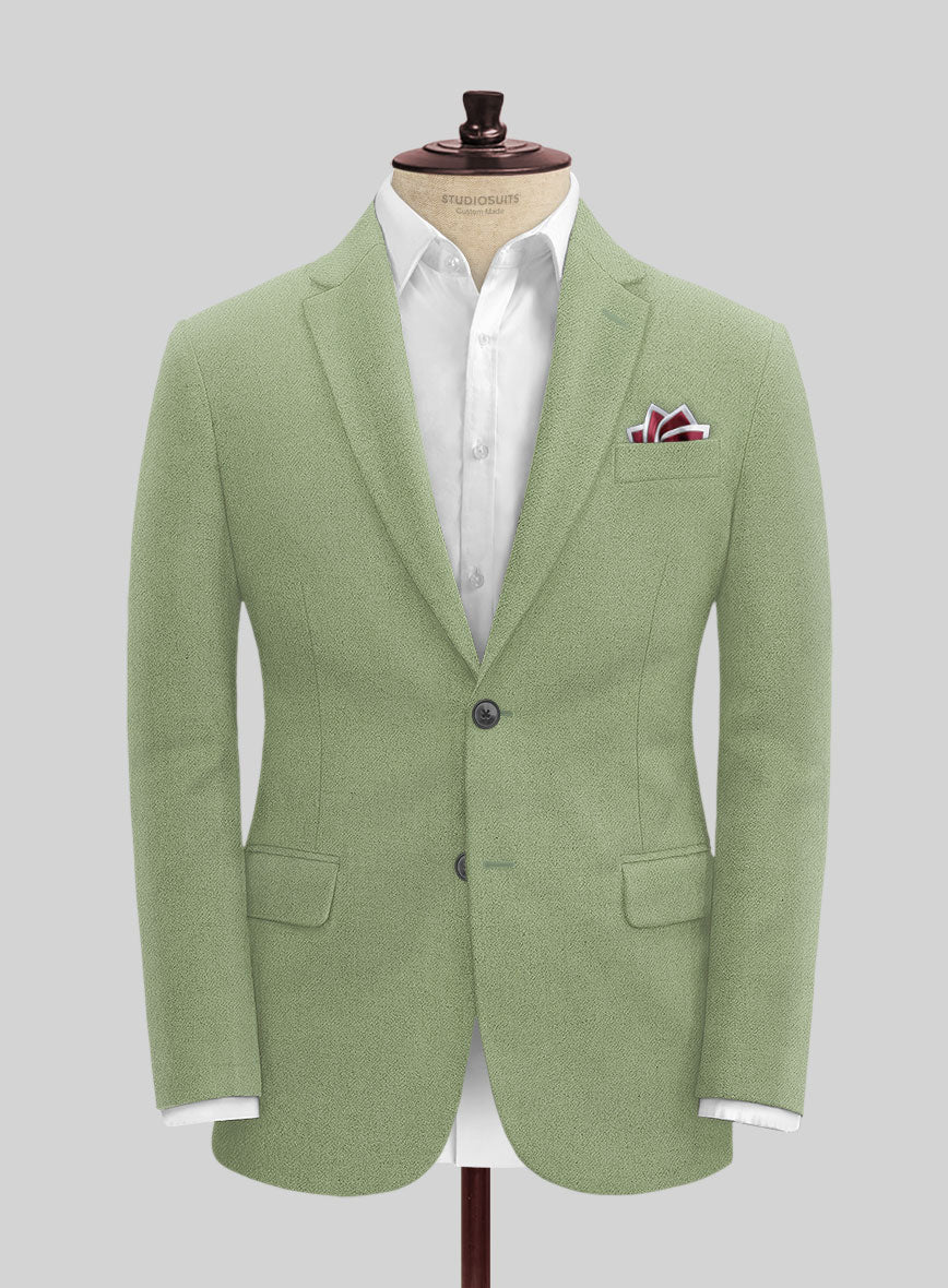 Naples Light Green Tweed Jacket - Image 3