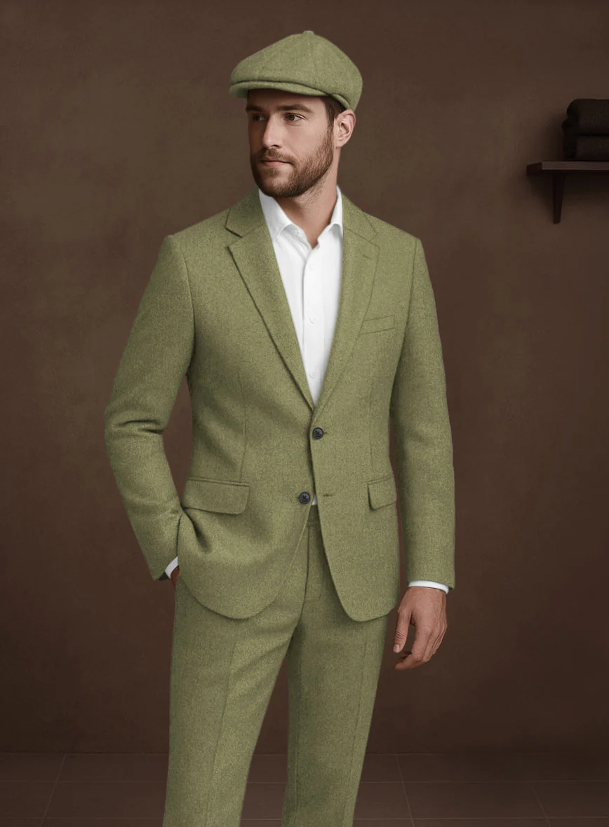 Naples Martini Green Tweed Jacket - Image 2