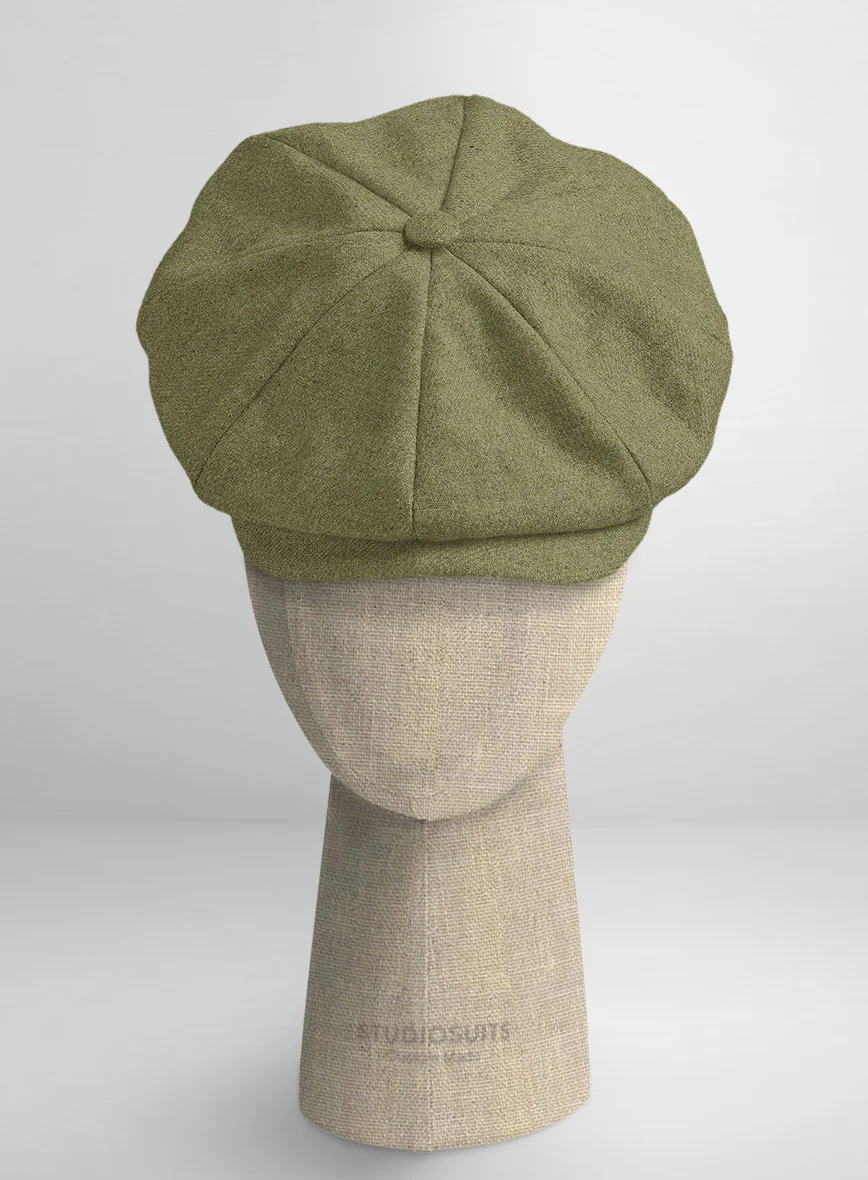 Naples Martini Green Tweed Newsboy Cap