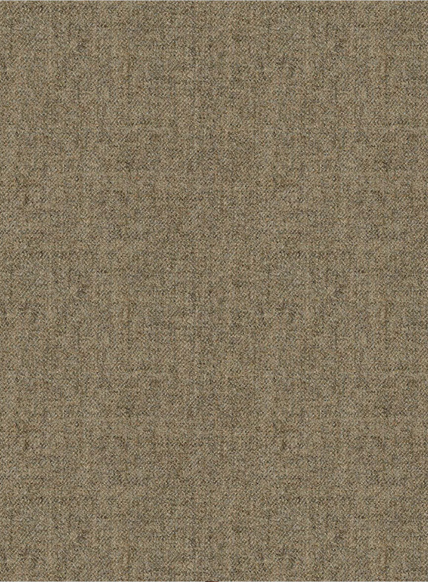 Naples Melange Brown Tweed Pea Coat - Image 2
