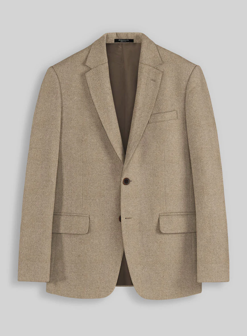 Naples Muted Beige Tweed Jacket