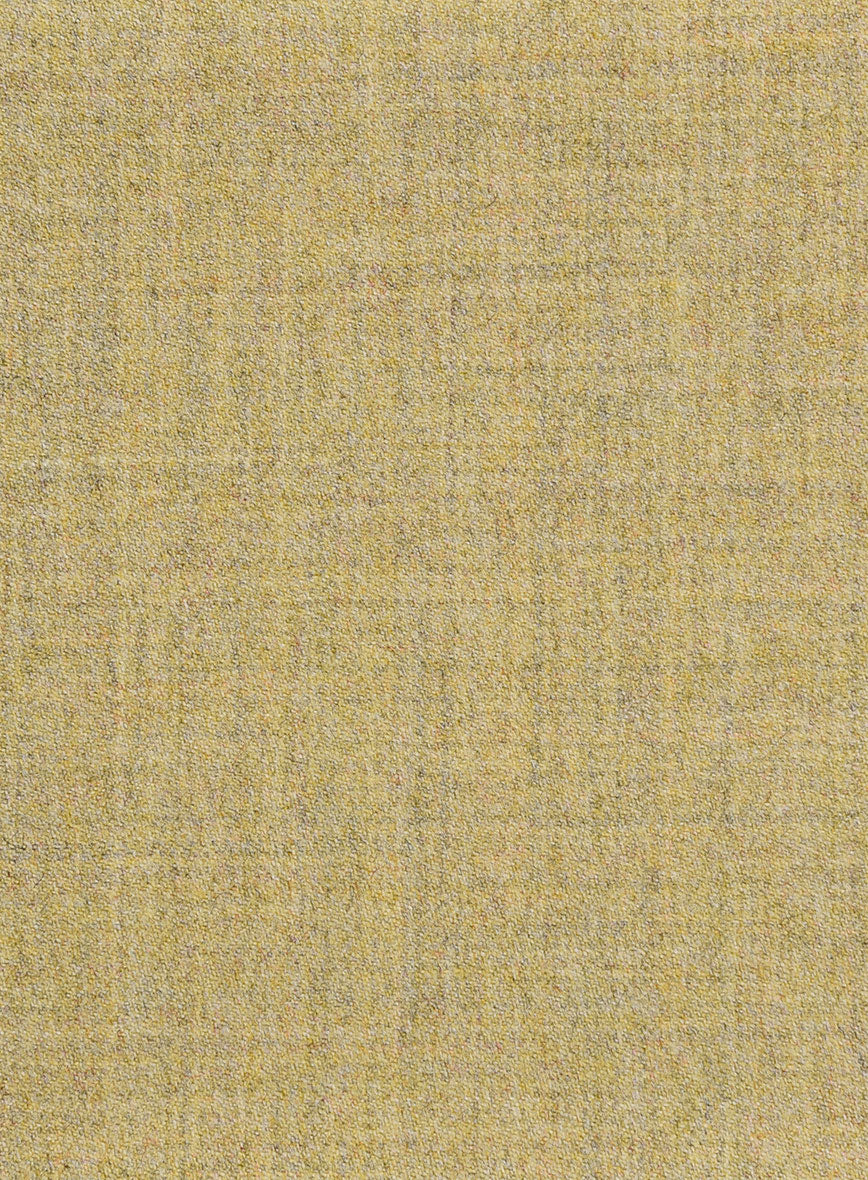 Naples Ochre Yellow Tweed Pea Coat - Image 3