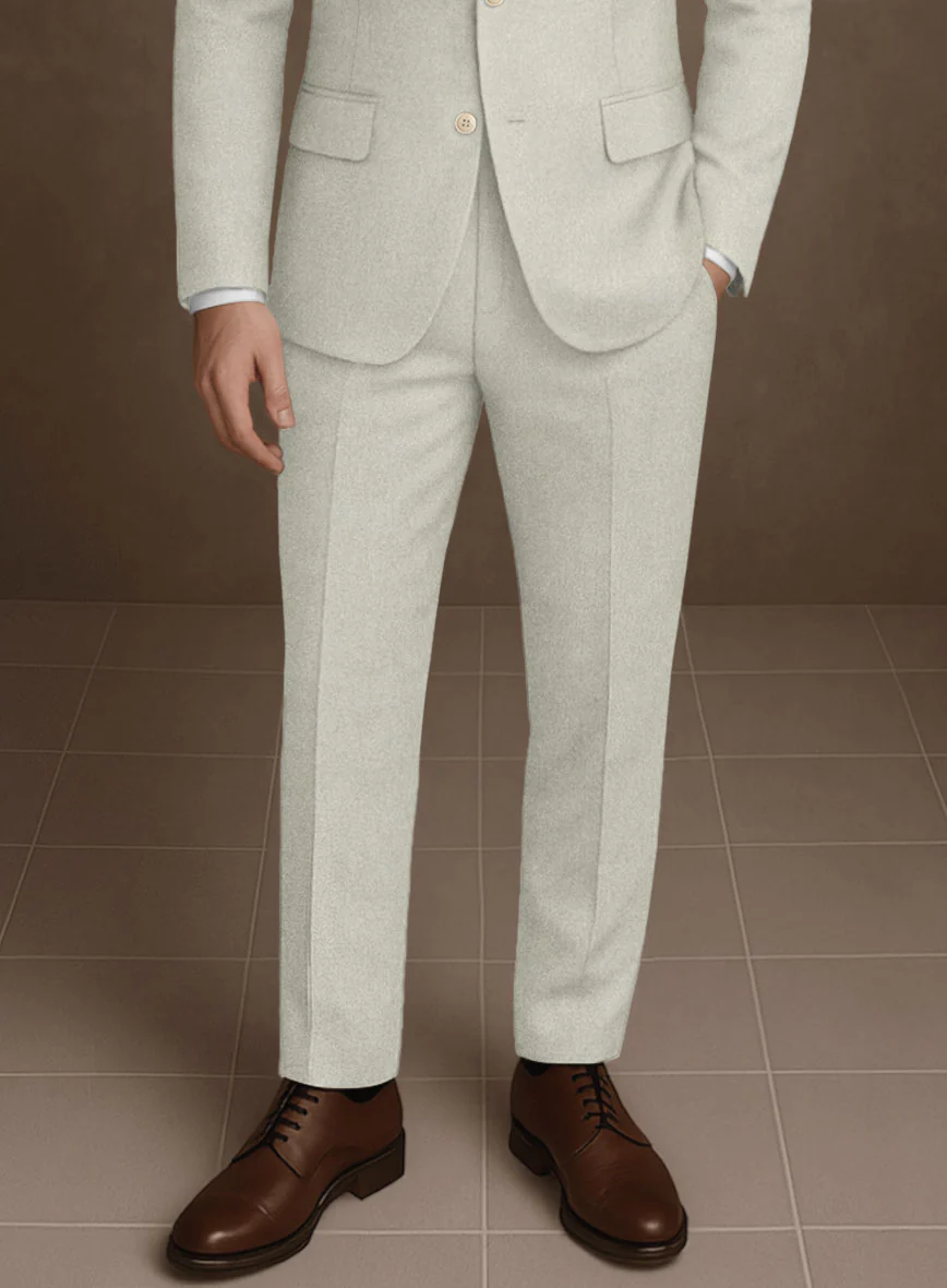 Naples Off White Tweed Pants - Image 2